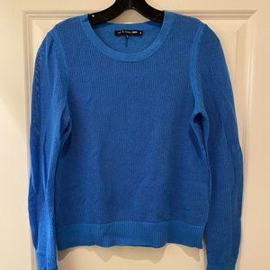 Rag & Bone Katya Open Knit Sweater Blue